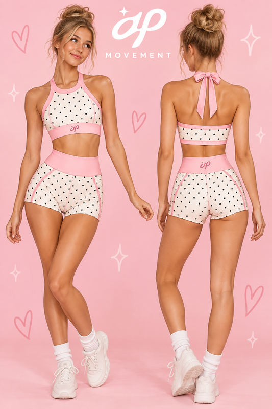 Pink Polka Athletic Set