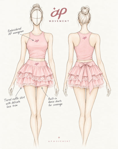 Pink Ballerina Athletic Set
