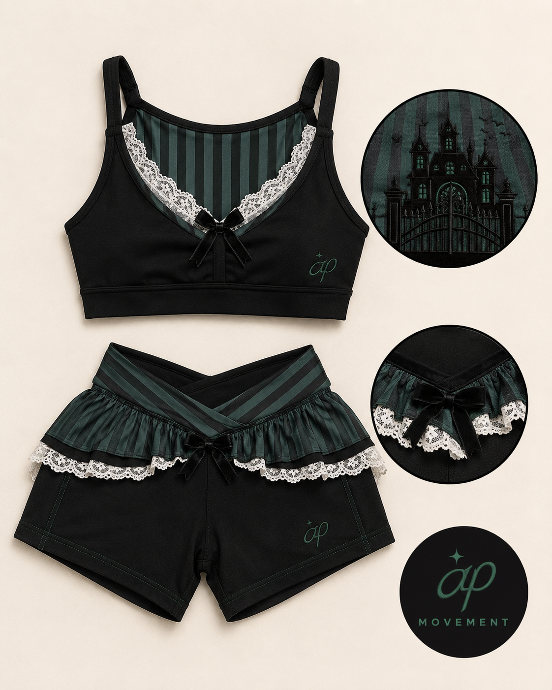 Haunted Mansion Ghost Host Activewear Set