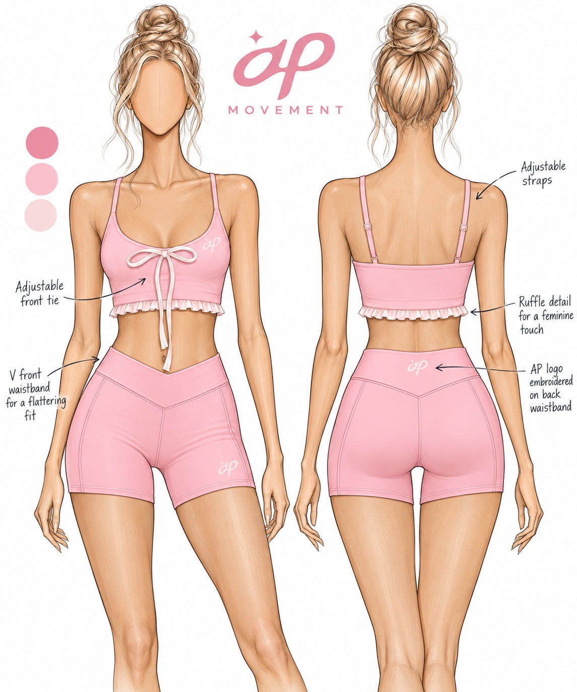 Pink Bow Athletic Set (Copy)
